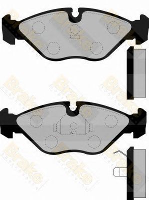 BRAKE ENGINEERING pa818 -  Комплект тормозных колодок, дисковый тормоз